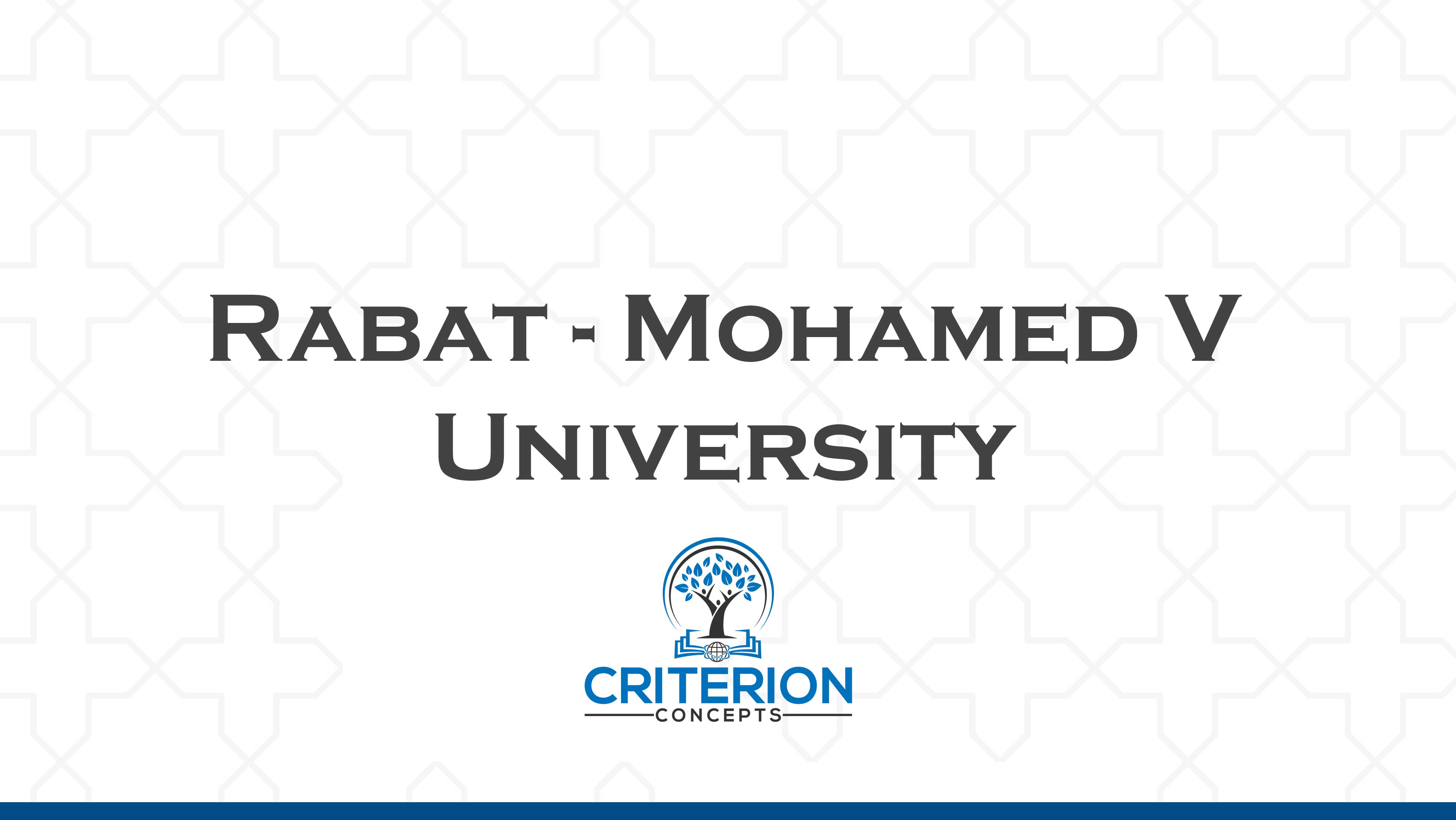 Rabat - Mohamed V University