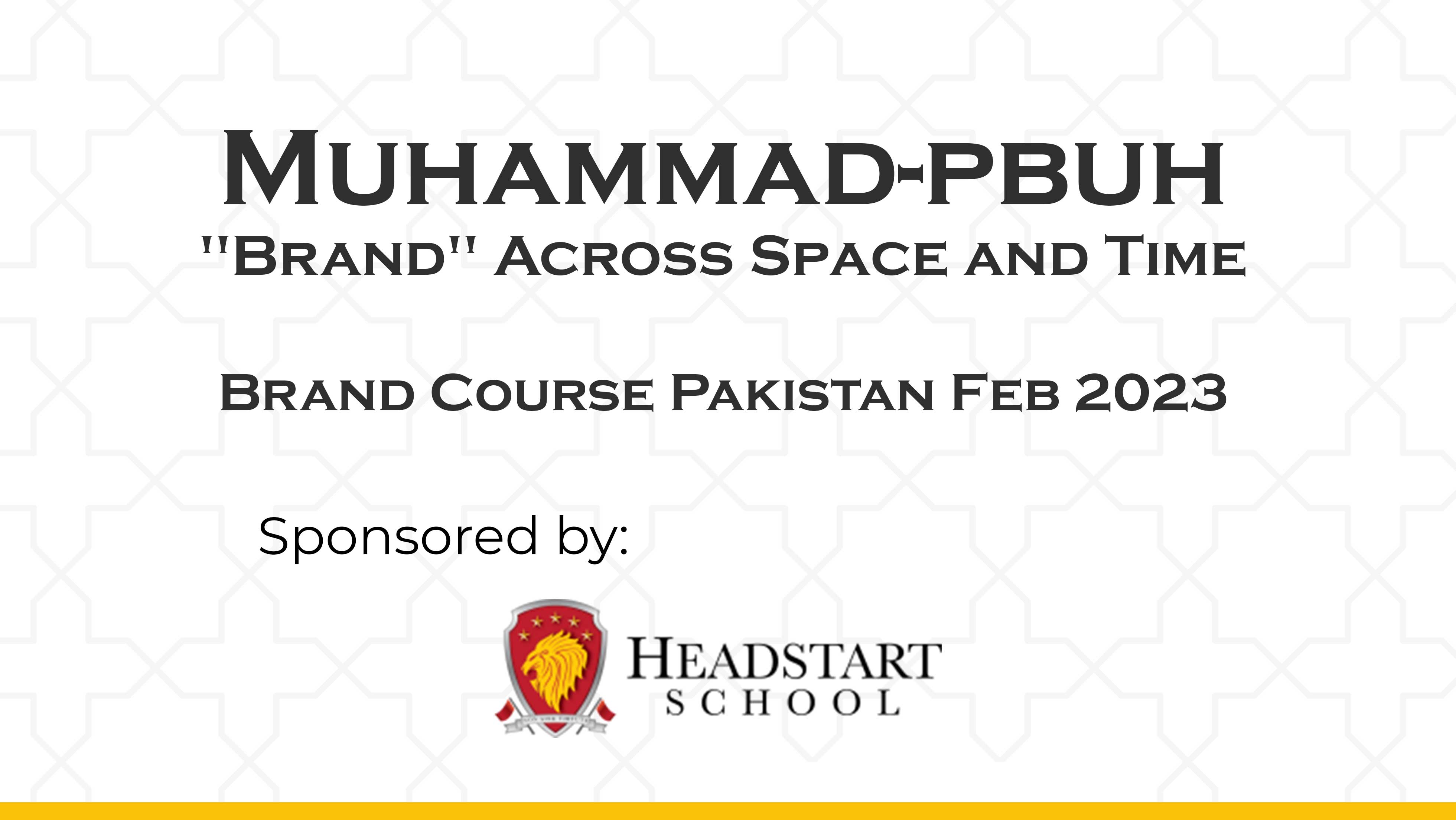 Brand Course Pakistan Feb 2023